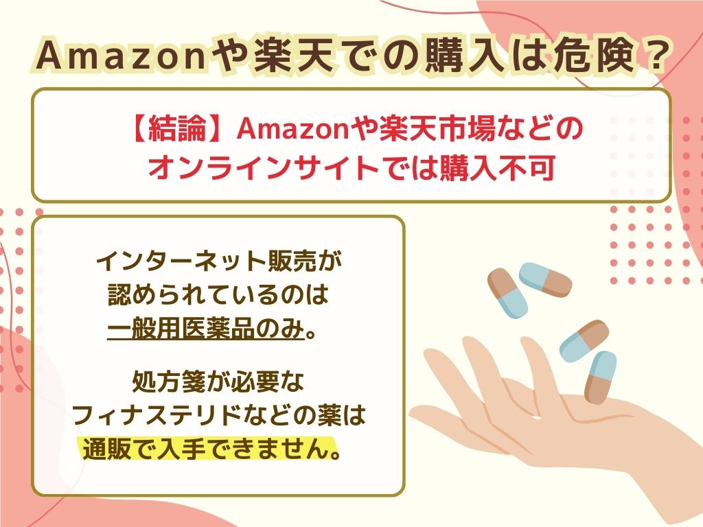 フィナステリドを通販サイトAmazonや楽天で購入するのは危険？ 