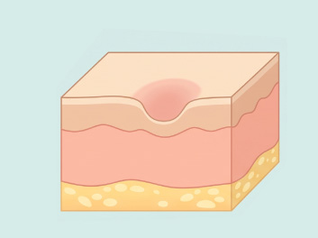 新しい皮膚が再生し、自然に修復される
